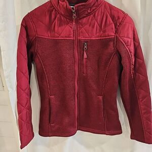 SwissTech Athletic Jacket Womens Small Cranberry